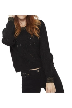 Sweter damski Only Sofia czarny ażurowy