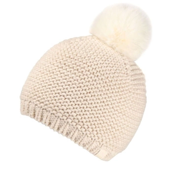 Czapka damska Regatta Lorelai zimowa z pomponem beżowa