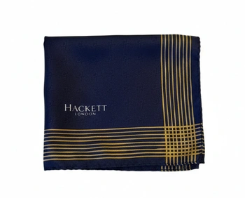 Poszetka męska Hacket London granatowa jedwabna