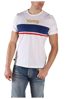 Koszulka męska Norton biała z nadrukiem