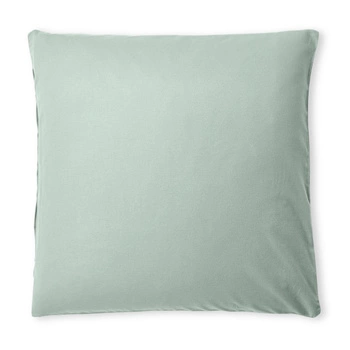 Poszewka na poduszkę Westwing Biba bawełniania flanelowa zielona 80x80 cm
