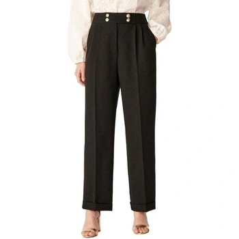 Spodnie damskie Naf Naf Sophie czarne proste eleganckie r. XS