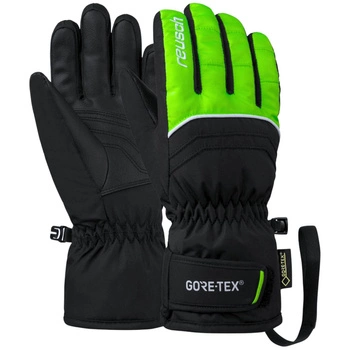 Rękawice juniorskie Reusch Tommy Gore-Tex narciarskie dziecięce czarno zielone
