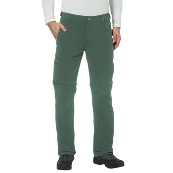 Spodnie męskie Vaude Farley Stretch II T-Zip trekkingowe zielone r. XS