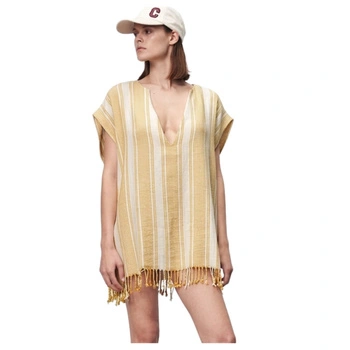 Poncho damskie Zara letnie narzutka w paski