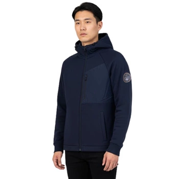 Bluza męska Napapijri Bines z kapturem rozsuwana granatowa