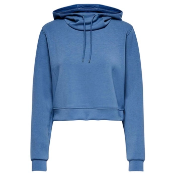 Bluza damska Only Play z kaputrem dresowa niebieska