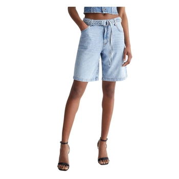 Spodenki damskie Liu Jo Bermuda Denim jeansowe niebieskie