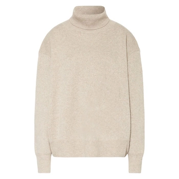 Sweter damski Delicatelove Copenhagen golf wełna kaszmir beżowy r. S