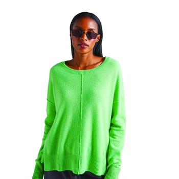 Sweter damski Absolut Cashmere Kenze kaszmirowy oversize zielony r. XS