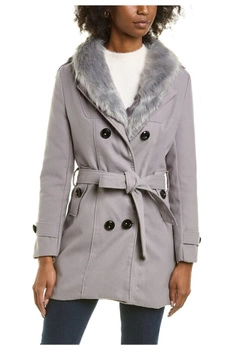 Płaszcz damska Rvhswds przejściowy szary