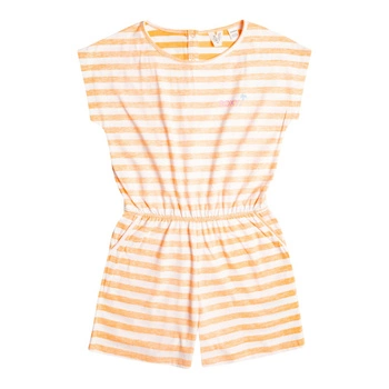 Kombinezon dziecięcy Roxy Turn Up The Sun letni w paski pomarańczowy