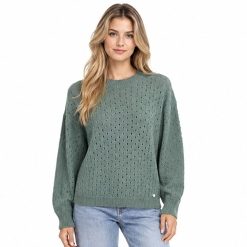 Sweter damski Deeluxe Pamela rozpinany oliwkowy r. S