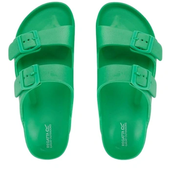 Klapki damskie Regatta Brooklyn sportowe na basen zielone
