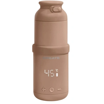 Termos Create podgrzewacz na mleko brązowy Po Zwrocie 310 ml