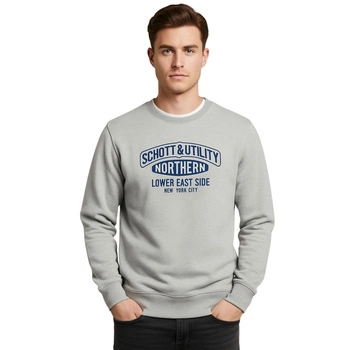 Bluza męska Schott Northern szara z napisami r. S