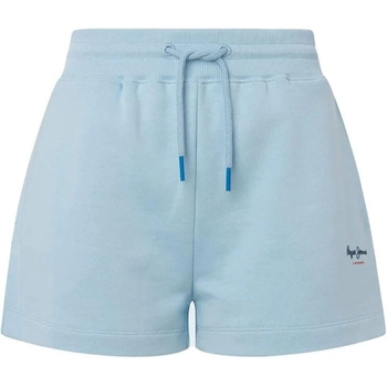 Spodenki damskie Pepe Jeans Caliste niebieskie dresowe
