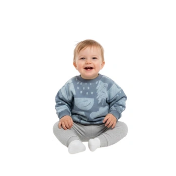 Bluza chłopięca Zara bawełniana szara z polarem r. 74