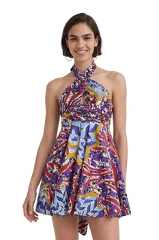 Sukienka damska Desigual Khira wzorzysta letnia