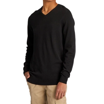 Sweter męski Hopenlife Vis klasyczny czarny w serek r. S