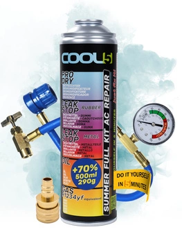 Zestaw czynnik 5w1 + przewód do klimatyzacji Cool5 zamiennik R1234yf