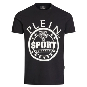 Koszulka męska Plein Sport t-shirt czarny z nadrukiem r. L