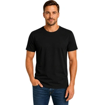 Koszulka męska Fruit of the Loom Original Full Cut klasyczna czarna t-shirt r. S