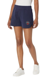Spodenki damskie Superdry Vintage Colegiate szorty dresowe granatowe