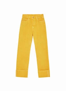 Spodnie damskie Pepe Jeans Retro jeansy szerokie żółte r. W27