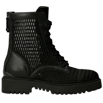 Buty damskie Guess botki trapery czarne