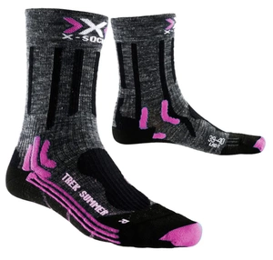 Skarpety X-Socks Trekking Summer trekkingowe szaro róźowe