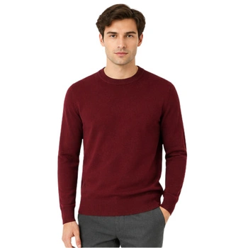 Sweter męski Gianni Feraud bordowy wiskoza r. S