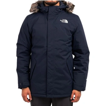 Kurtka męska The North Face Zaneck zimowa kapturem granatowa