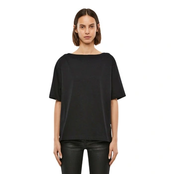 Koszulka damska Diesel Sbusette bawełniana czarna z wycięciami na plecach