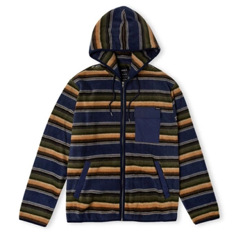 Kurtka męska polarowa RVCA Hawthrone – lekki mikropolar z kapturem