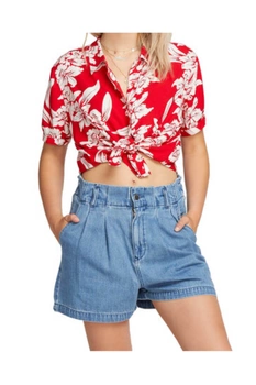 Koszula damska Volcom Aloha Ha z krótkim rękawem