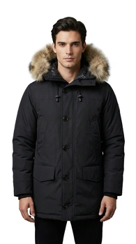 Kurtka męska Sac Man zimowa ocieplana parka z kapturem