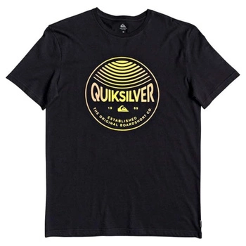 Koszulka męska Quiksilver Colors In Stereo czarna z nadrukiem
