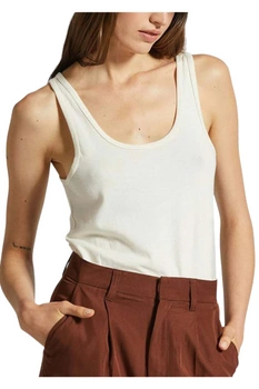 Koszulka damska Brixton Carefree Organic Gd Scoop Tank top bawełniana r. S