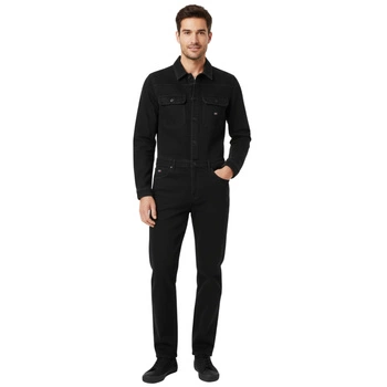 Kombinezon męski Tommy Jeans Cargo Boilersuit czarny