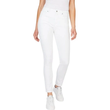 Spodnie damskie Pepe Jeans Regent jeansy skinny białe
