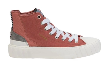 Buty damskie Kaotiko trampki burgundowe wysokie