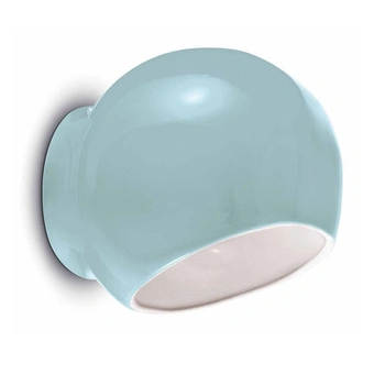 Lampa ścienna Ferroluce Ayrton niebieski kinkiet