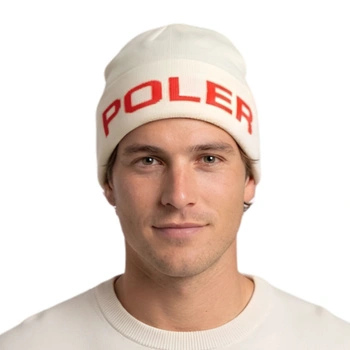 Czapka uniseks zimowa Poler Petrol Beanie ciepła ecru