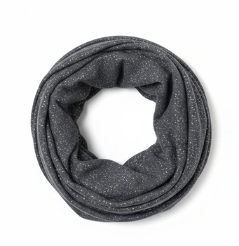 Komin damski s.Oliver szary metaliczny elegancki lekki