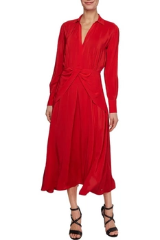 Sukienka damska Tommy Hilfiger Silky Viscose midi