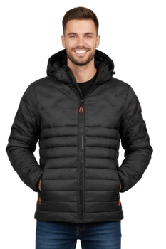 Kurtka męska Geographical Norway Burator puchowa zimowa czarna r. S
