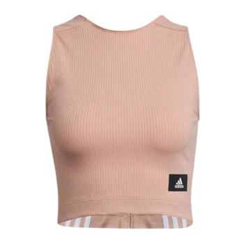 Top damski Adidas Wip Rib Tank sportowy pomarańczowy