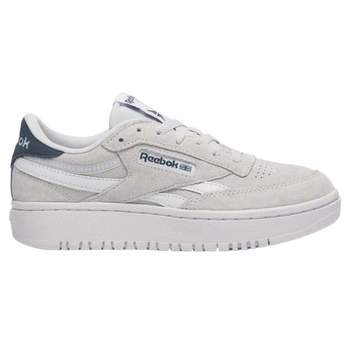 Buty damskie Reebok Club C Double Revenge sneakersy szare na platformie zamszowe