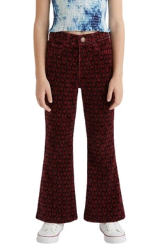 Spodnie dziewczęce Desigual sztruksowe retro r. 110